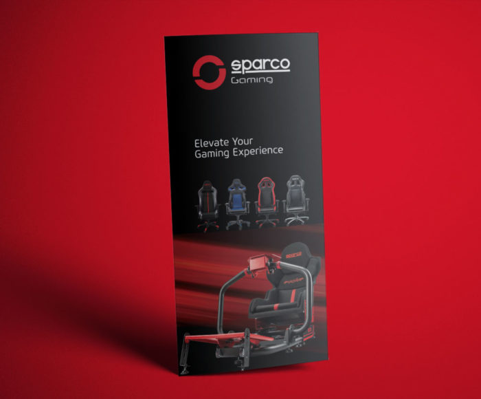 Sparco Gaming Seat Tri-Fold Brochure